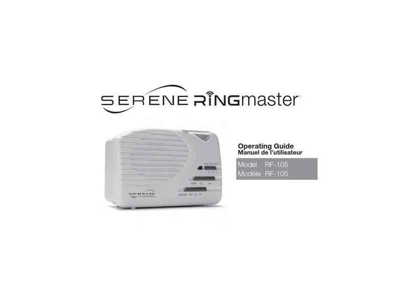 Serene RF-105 operating guide