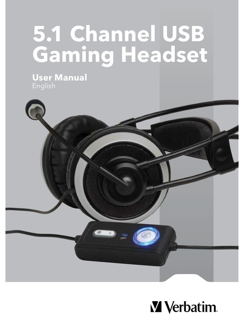 Verbatim 5.1 Channel USB Gaming Headset user manual