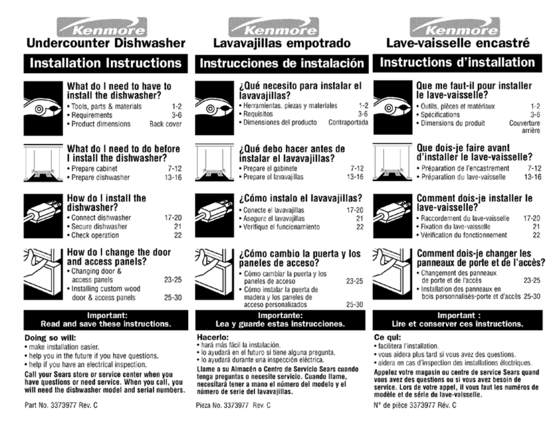 Kenmore 66515645891 User manual