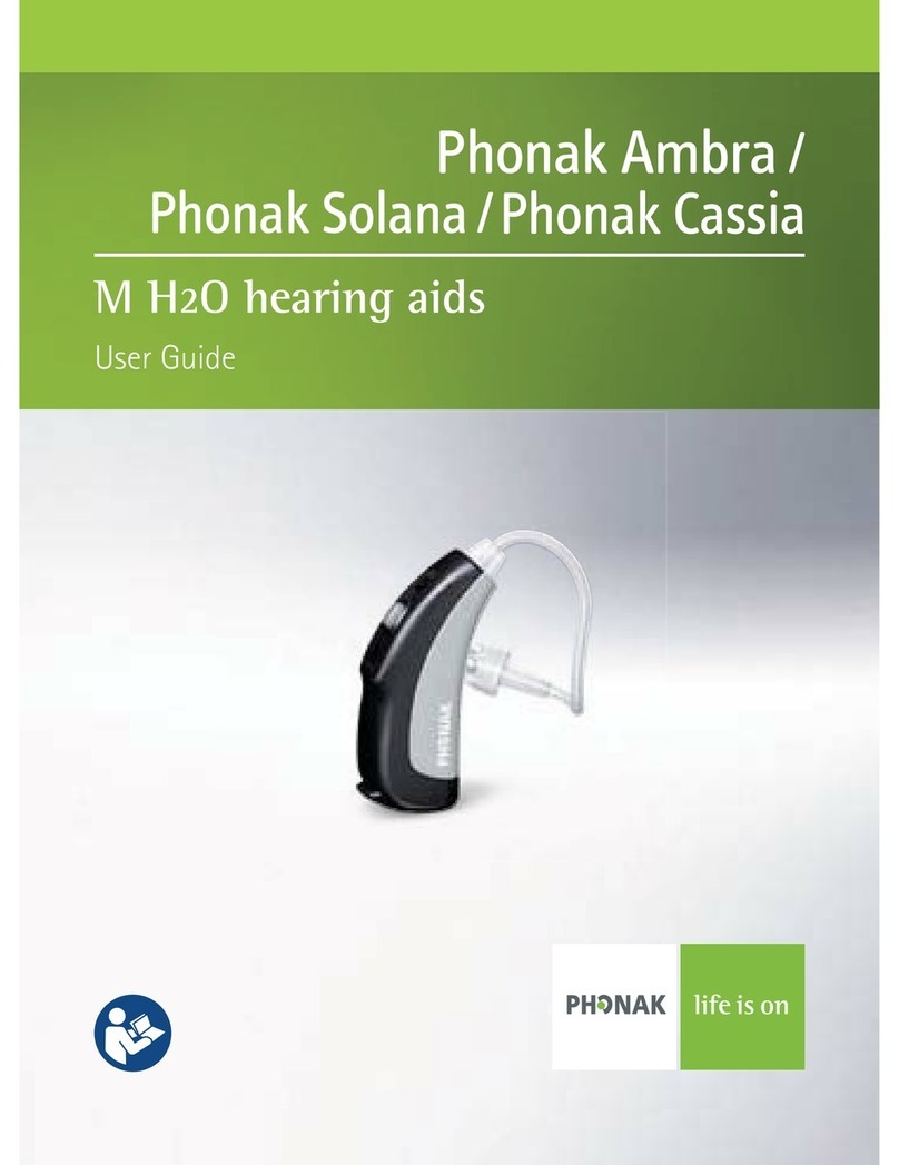 Phonak M H20 User manual Phonak M H20 User manual
