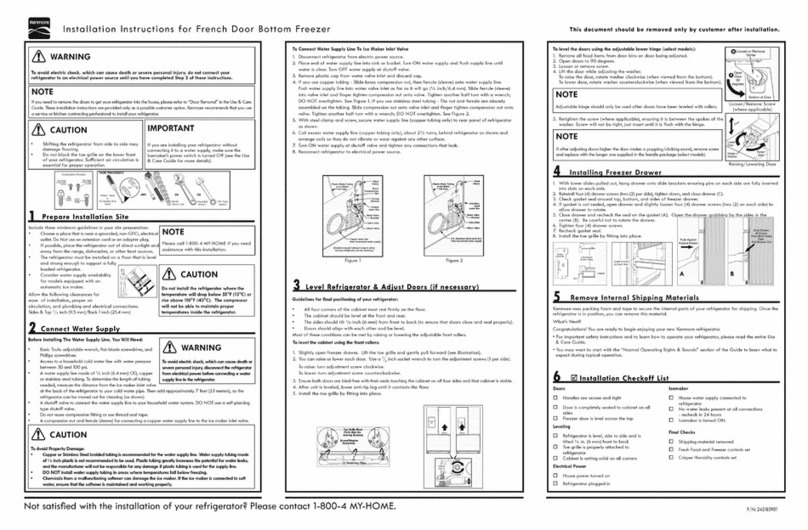 Kenmore 25370319214 User manual