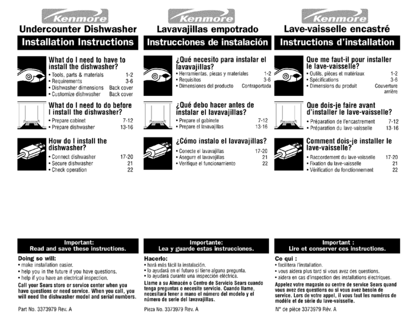 Kenmore 66517705890 User manual