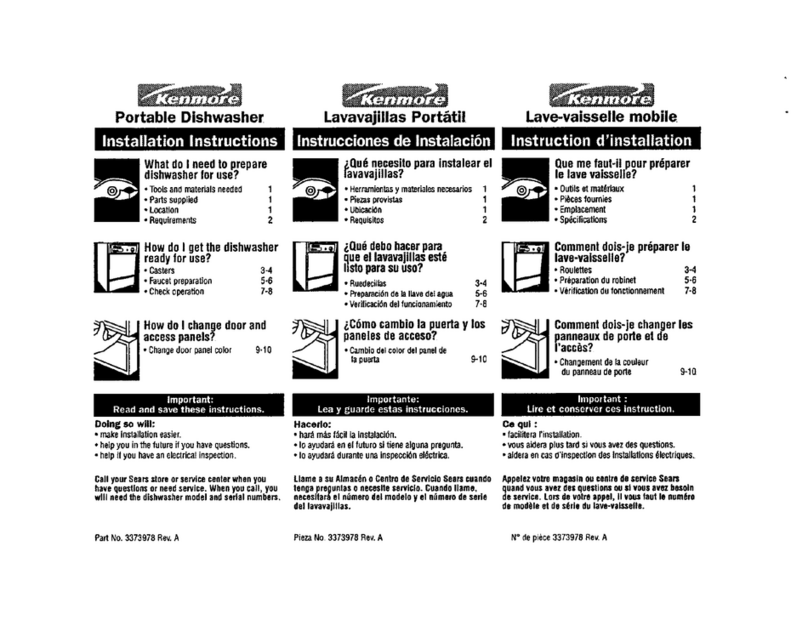 Kenmore 66517827000 installation instructions