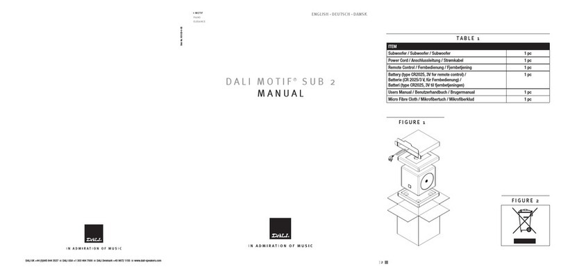 Dali SUB 2 manual&nbsp;