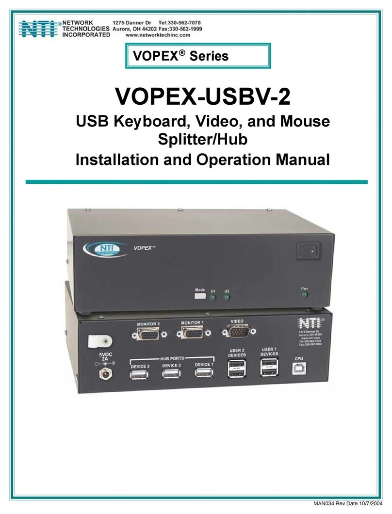 NTI VOPEX-USBV-2 User manual NTI VOPEX-USBV-2 User manual