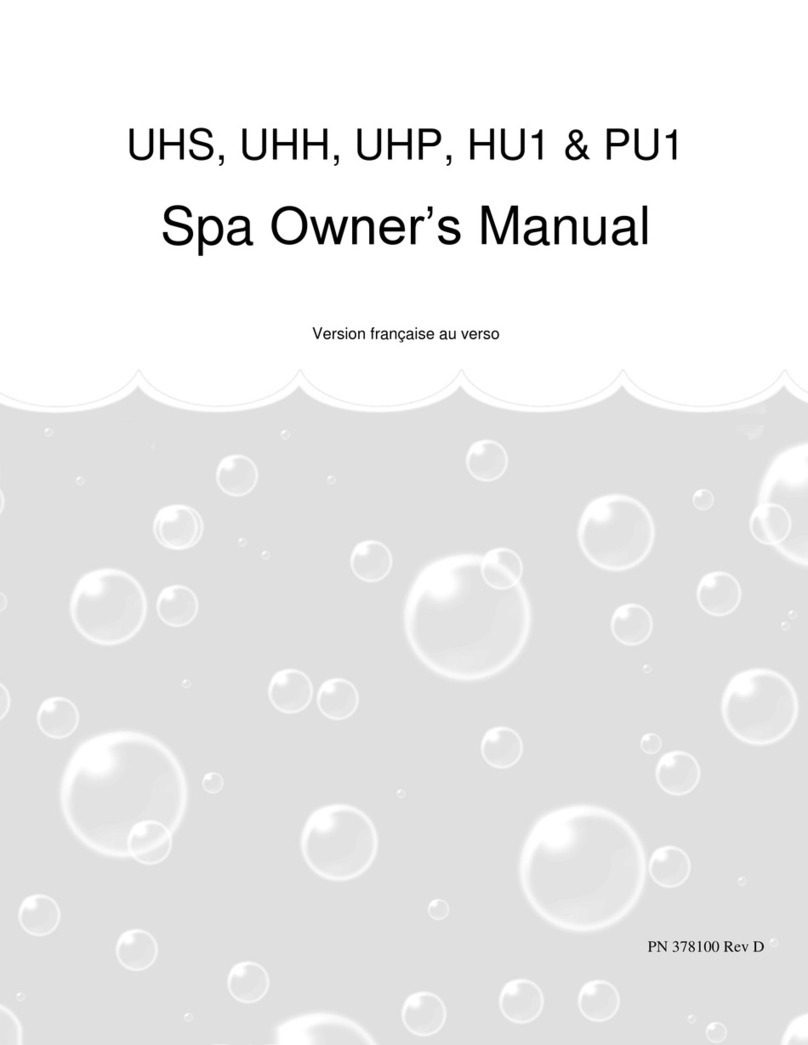 AquaRest Spas UHS owner's manual
