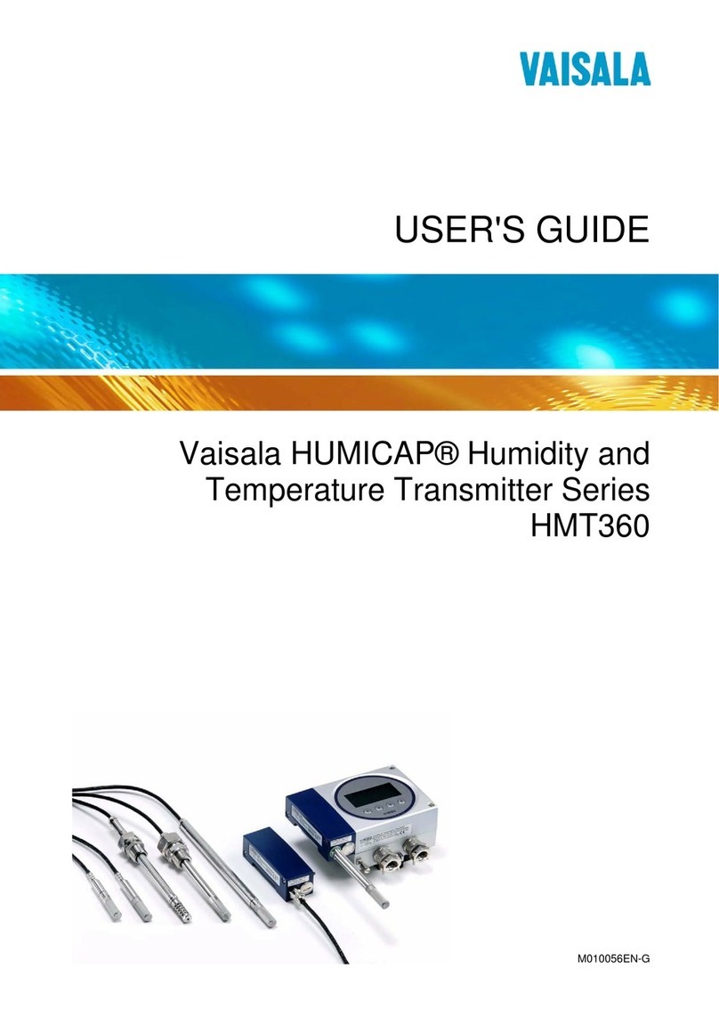 Vaisala HUMICAP HMT360 SERIES user guide