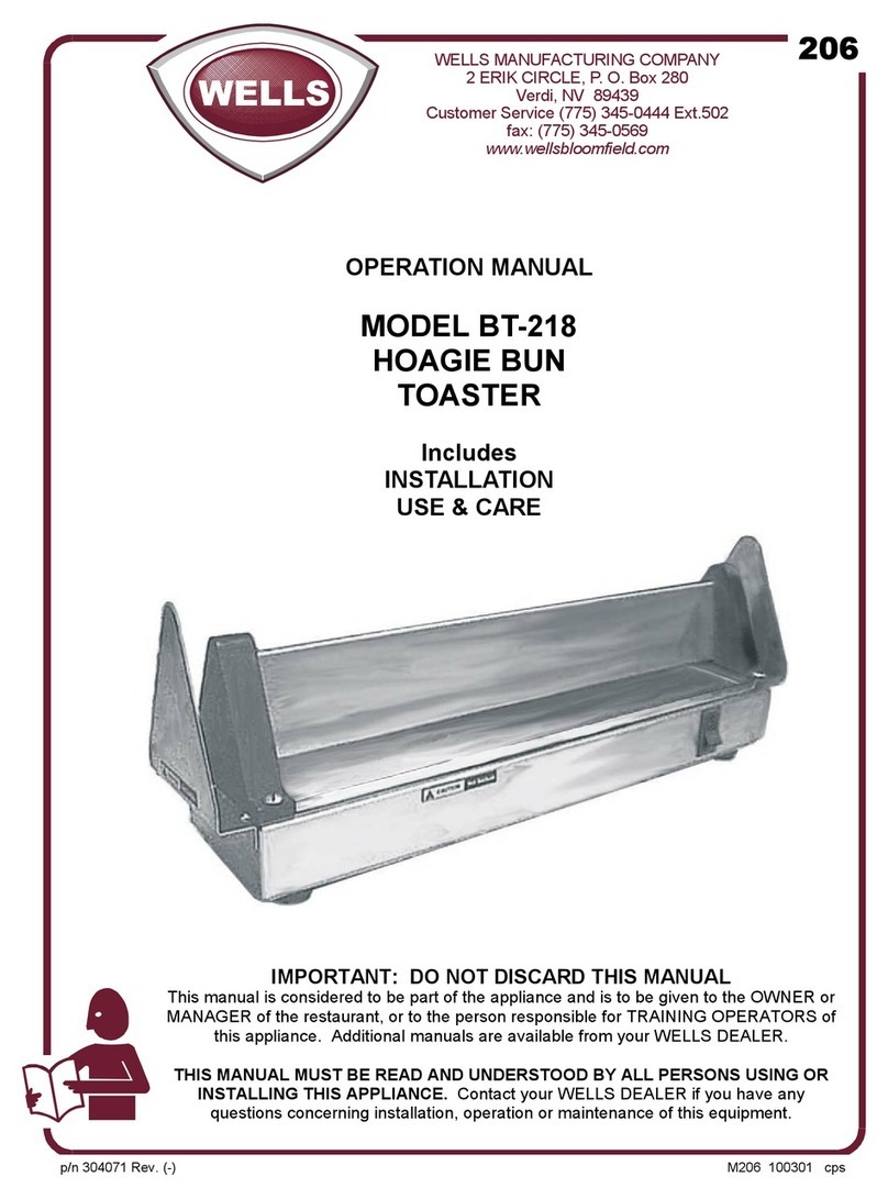 Wells BT-218 Operation manual