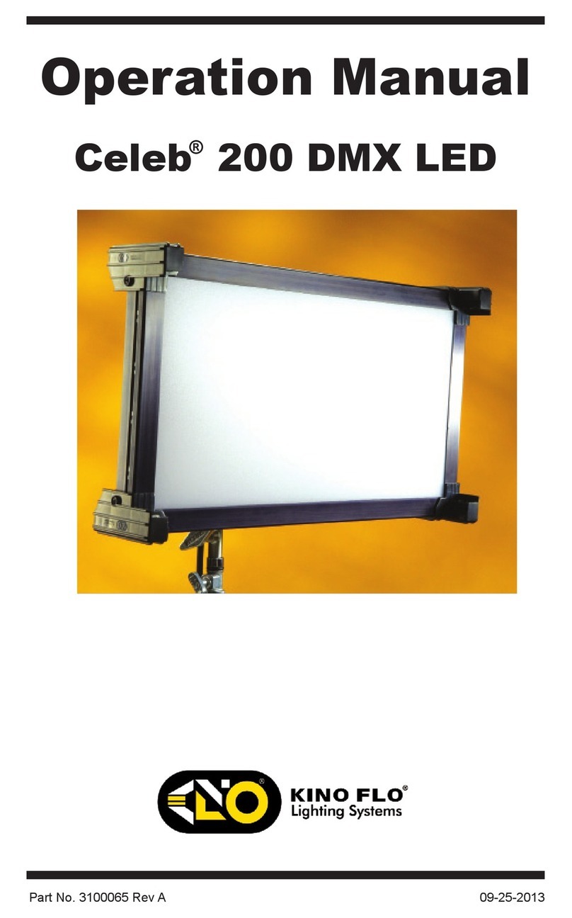 Kino Flo CEL-200C-120U Operation manual Kino Flo CEL-200C-120U Operation manual