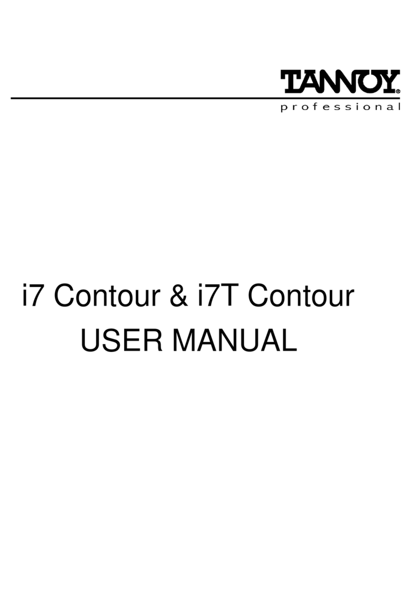Tannoy i7 T user manual