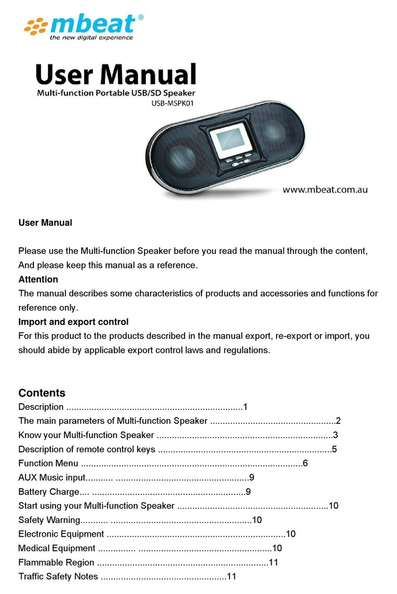 mbeat USB-MSPK01 user manual