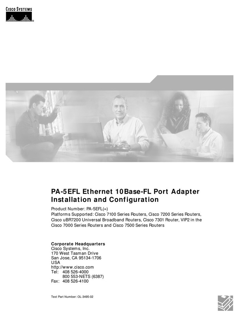 Cisco PA-5EFL= Operator's manual