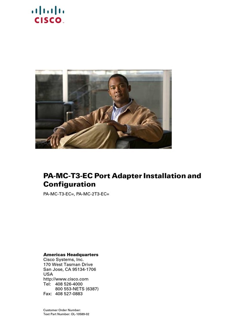 Cisco PA-MC-T3-EC Operator's manual