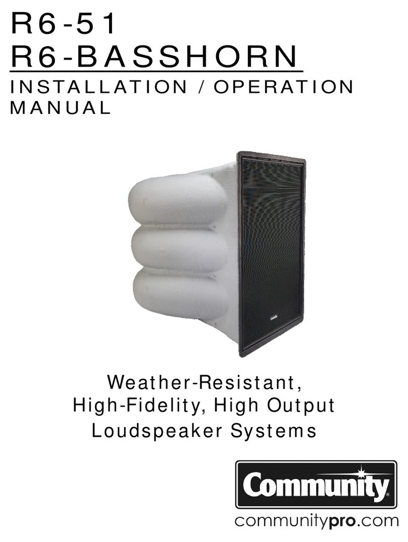 Community R6-51 Installation & operation manual