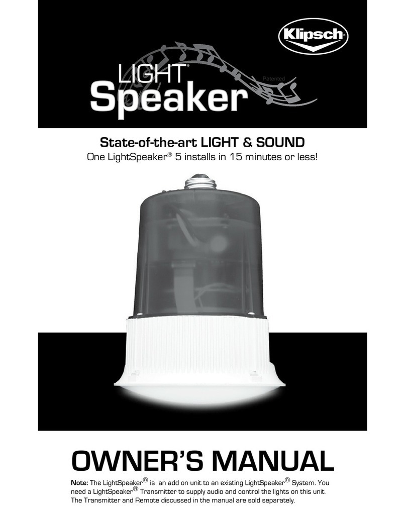 Klipsch LightSpeaker User manual