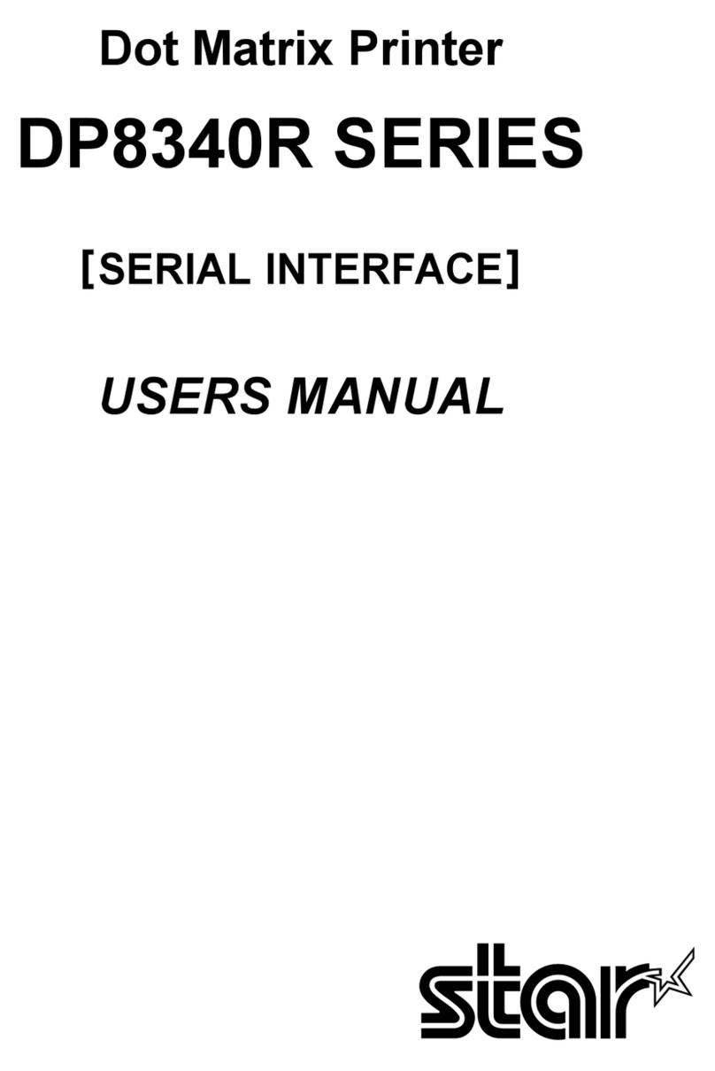 Star Micronics DP8340R Series User manual