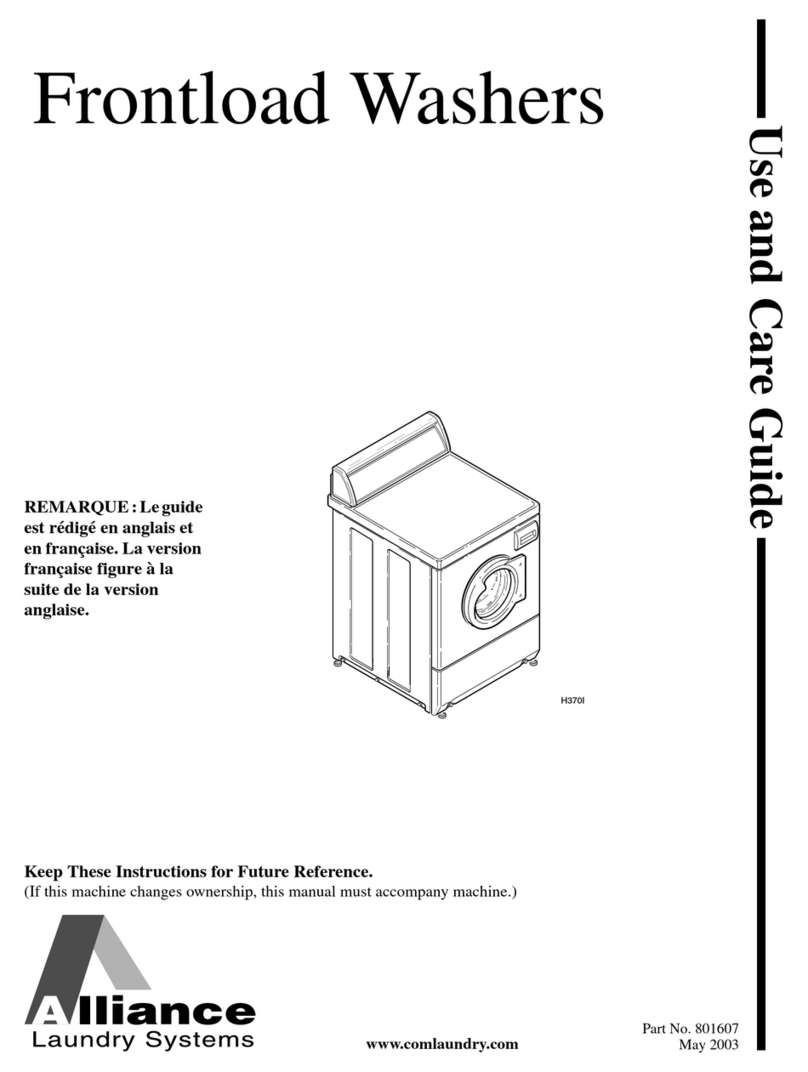 Alliance Laundry Systems H370I User manual