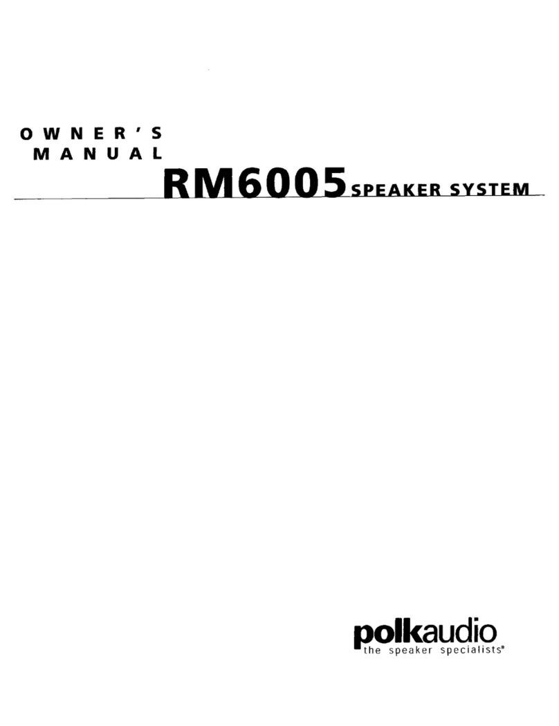 Polk Audio RM6005 User manual