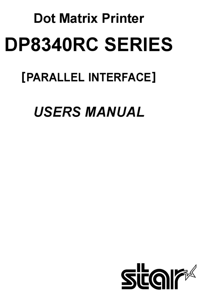 Star Micronics DP8340RC Series User manual