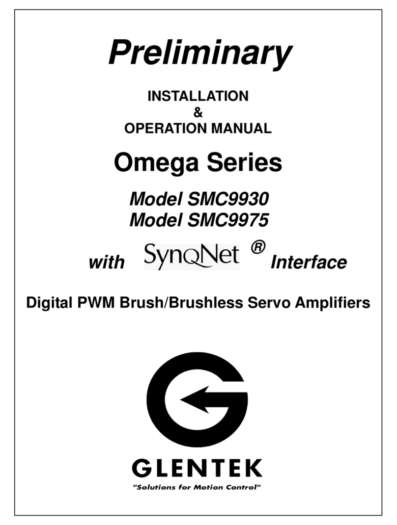 Glentek Omega SMC9930 Installation & operation manual