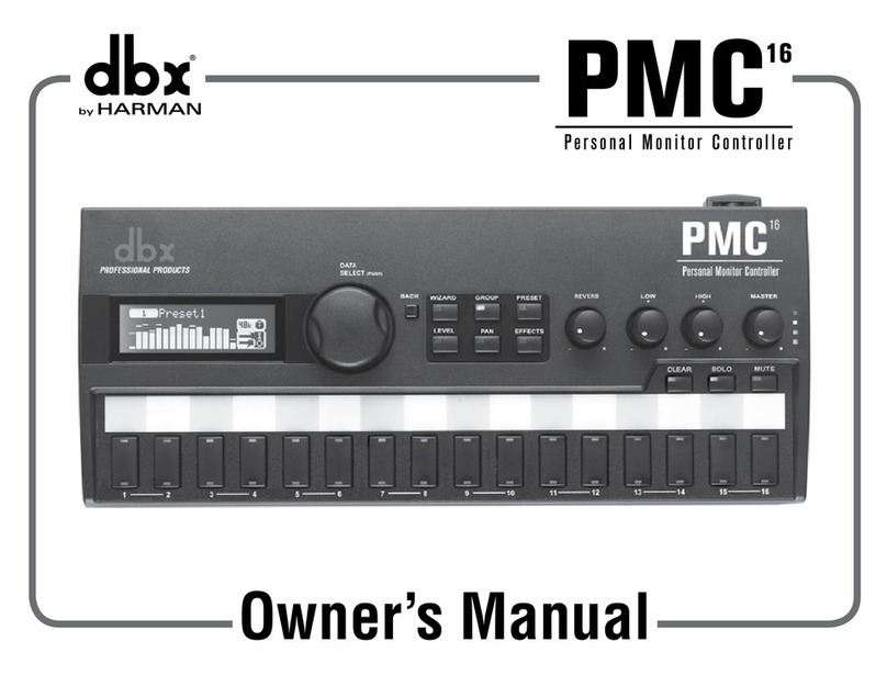 dbx PMC16 owner's manual