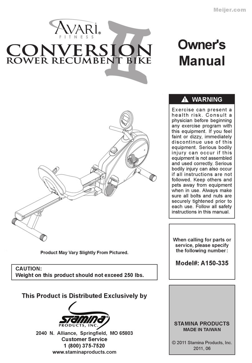 Avari Fitness Conversion II User manual