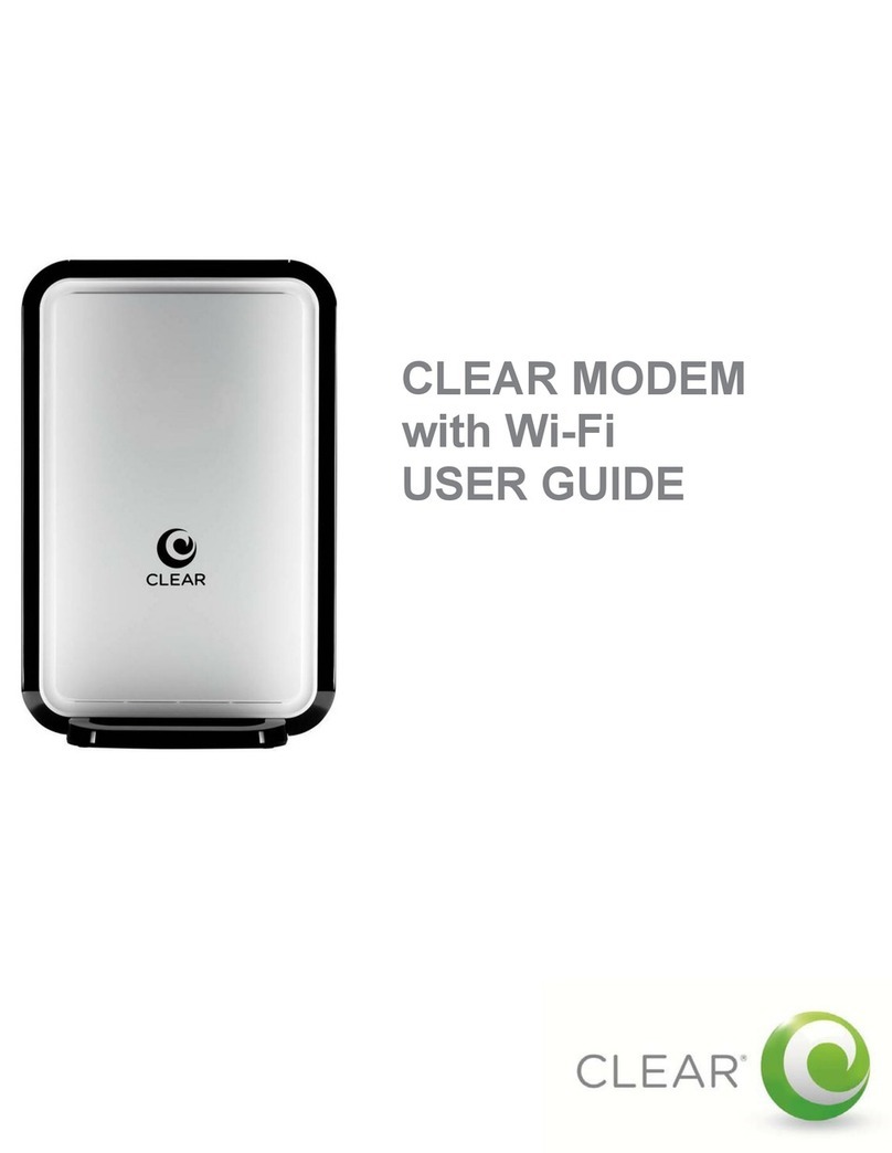 Clear MODEM with Wi-Fi user guide