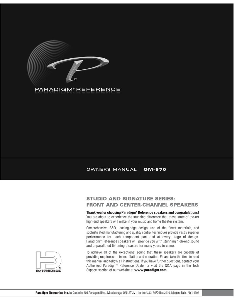 Paradigm Reference OM-570 User manual