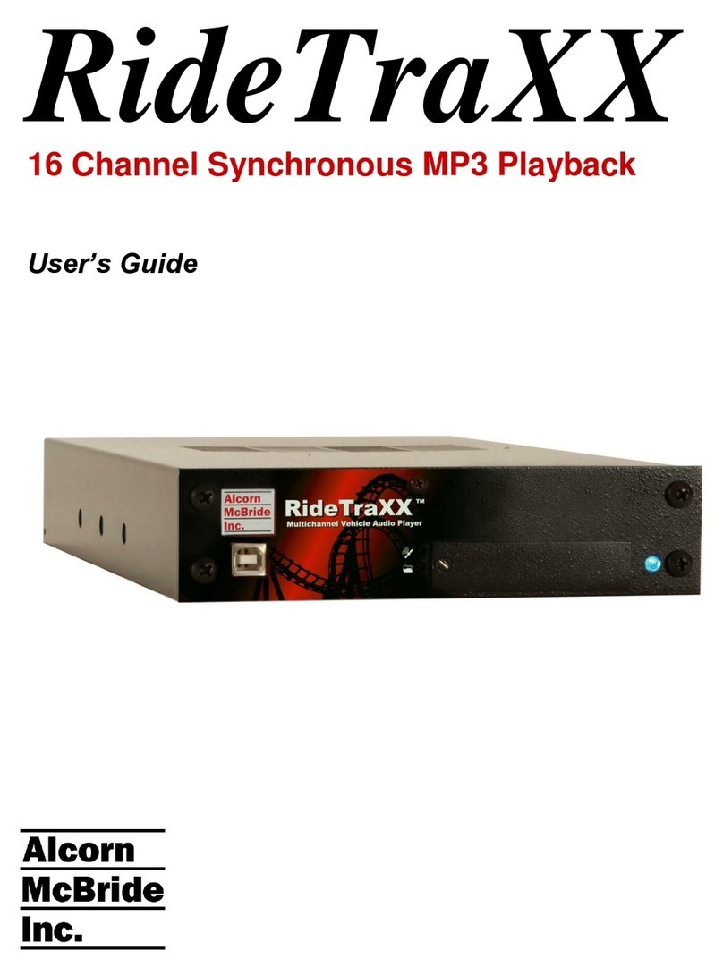 Alcorn Mcbride RideTraXX user guide