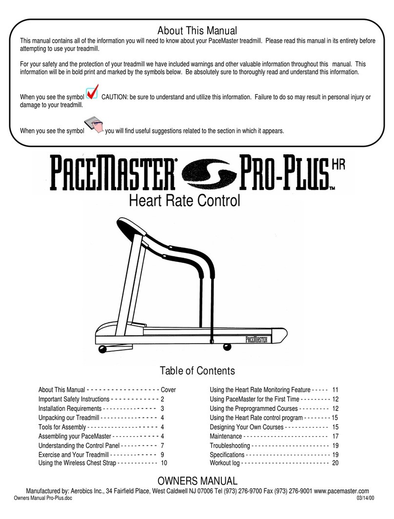 PaceMaster Pro-Plus HR manual PaceMaster Pro-Plus HR manual 