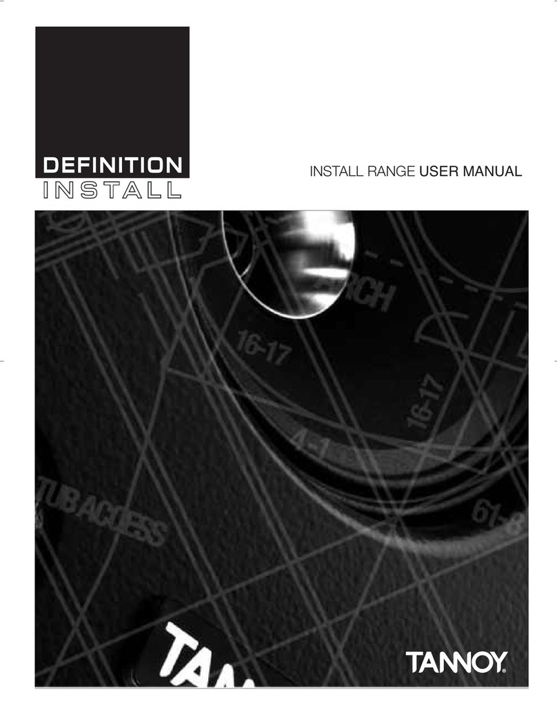 Tannoy Definition Install DC6i User manual