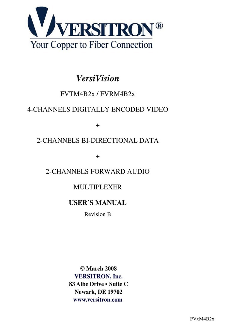 Versitron VersiVision FVTM4B2x User manual