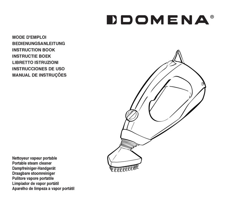 DOMENA Portable steam cleaner User manual DOMENA Portable steam cleaner User manual
