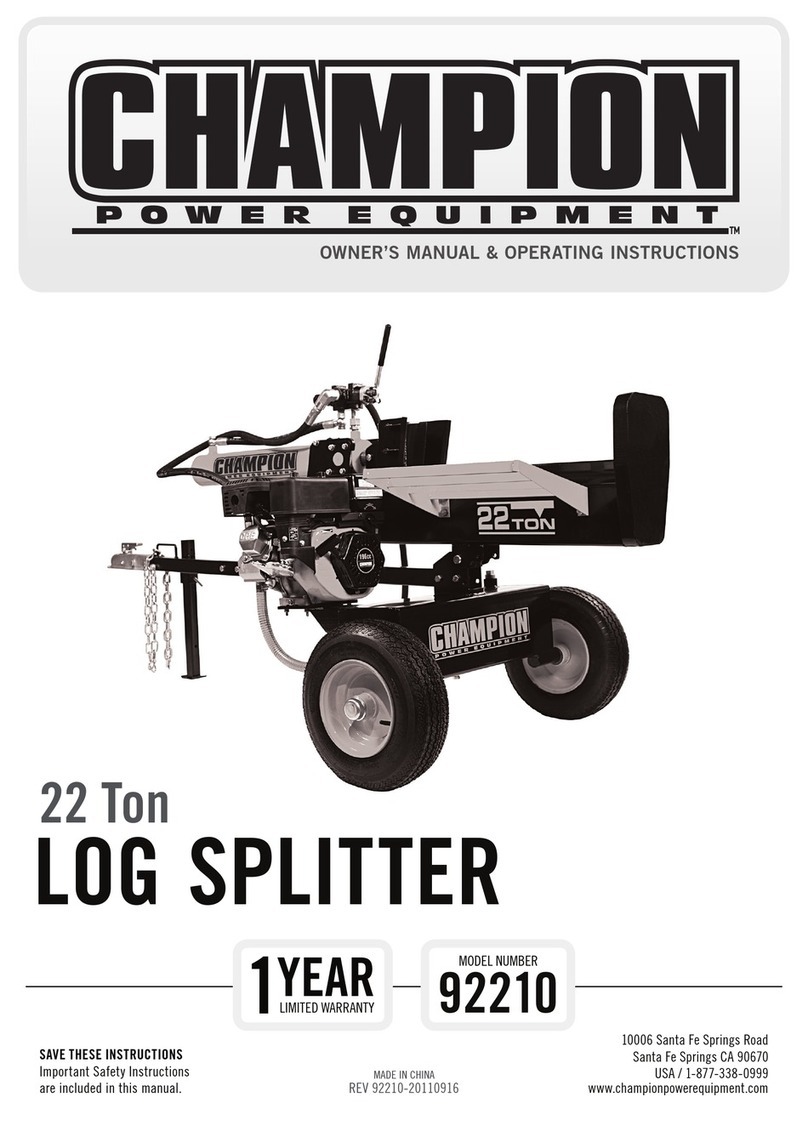Champion Power Equipment 92210 Owner's manual & operating instructions