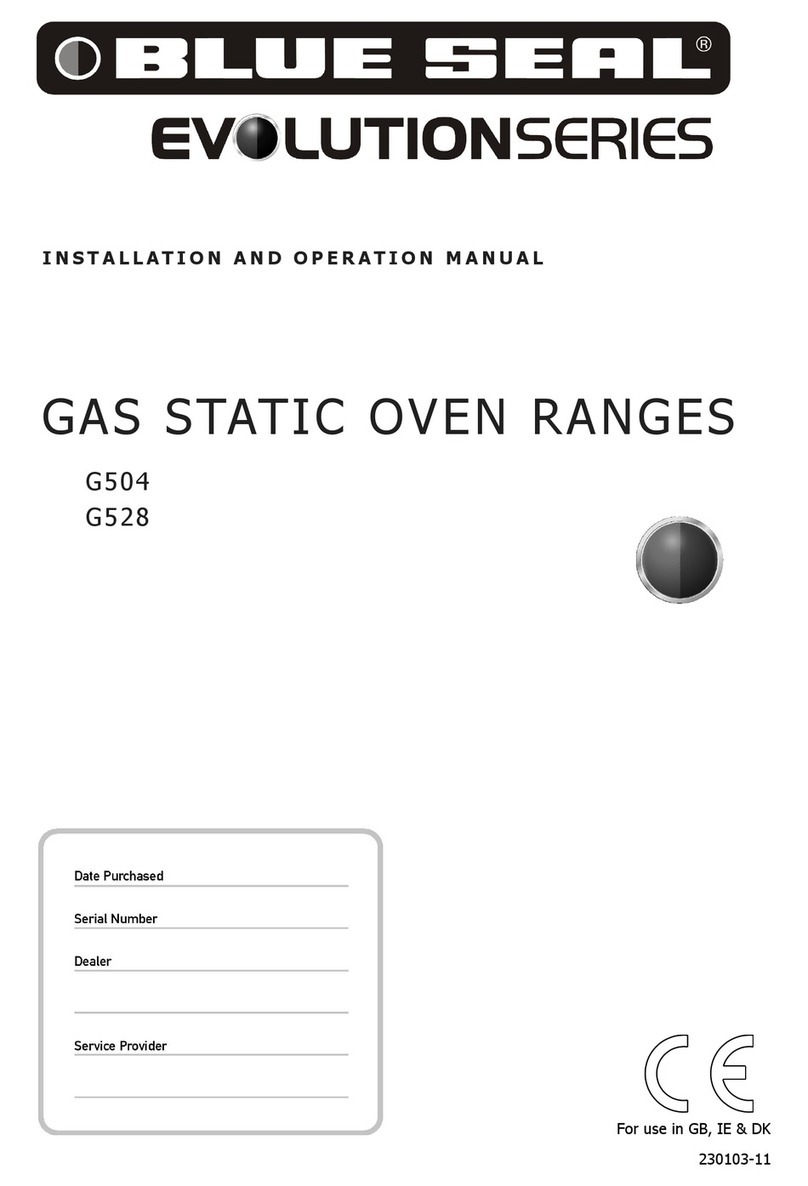 Blue Seal Evolution G504 Installation and operation manual
