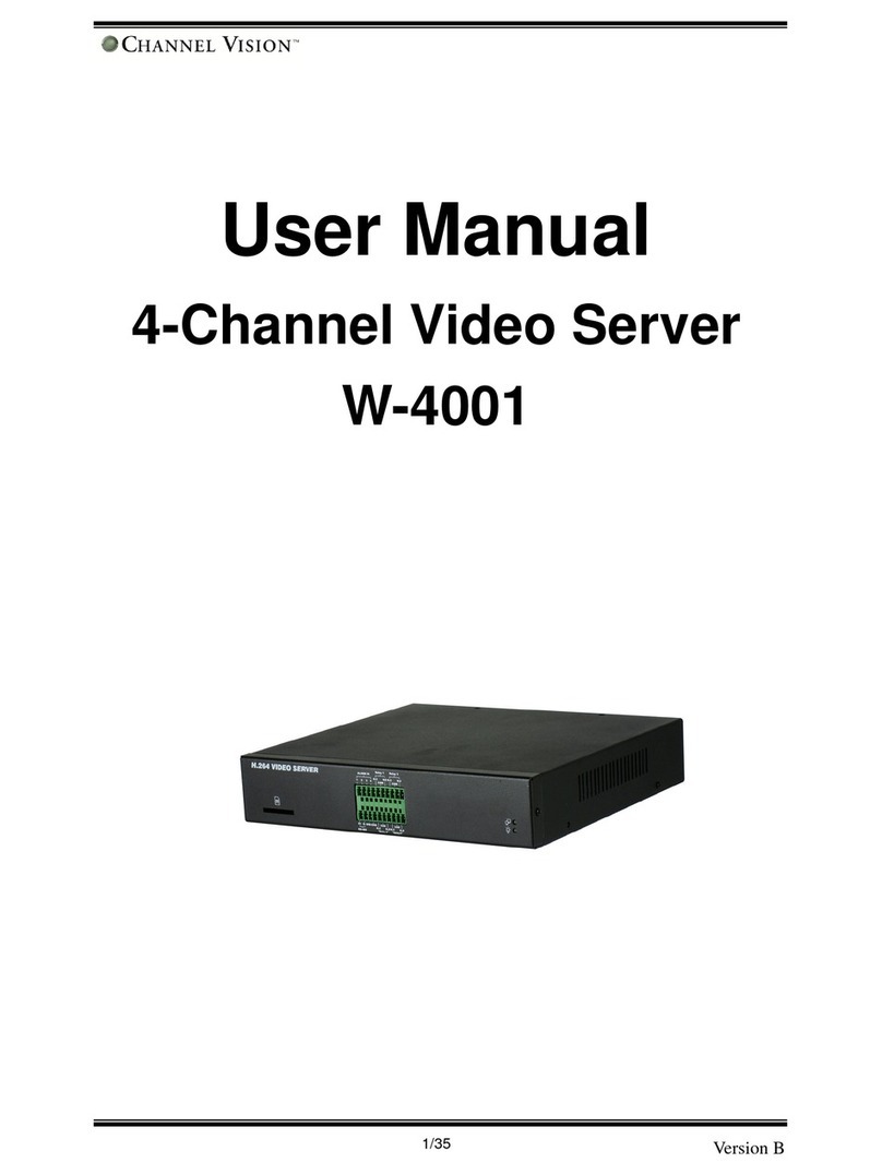 Channel Vision W-4001 user manual