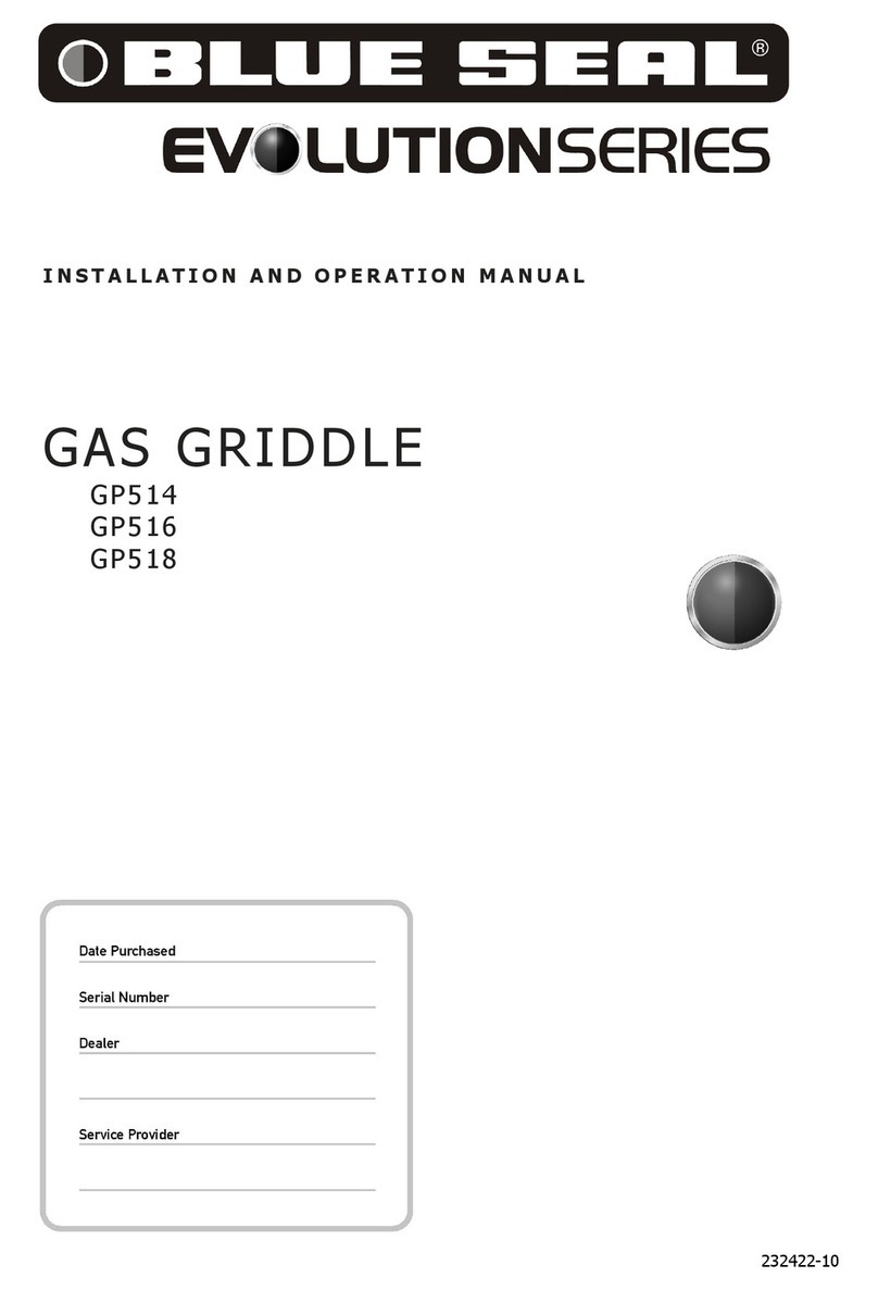 Blue Seal Evolution GP514 Installation and operation manual