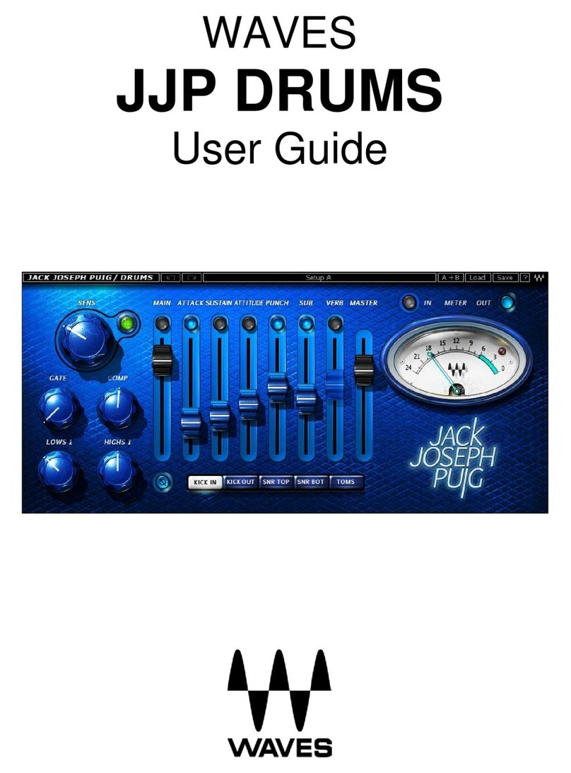 Waves JJP Drums User manual Waves JJP Drums User manual