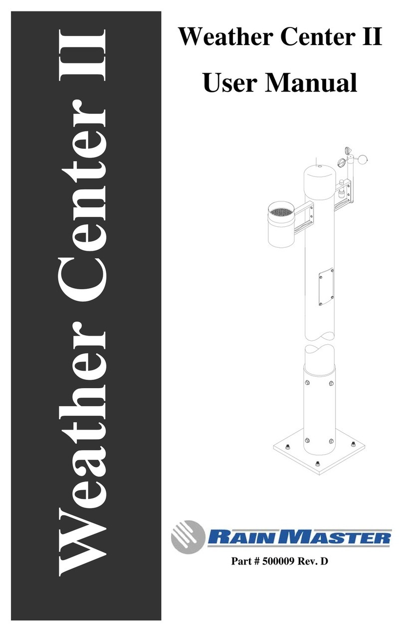 RainMaster Weather Center II user manual