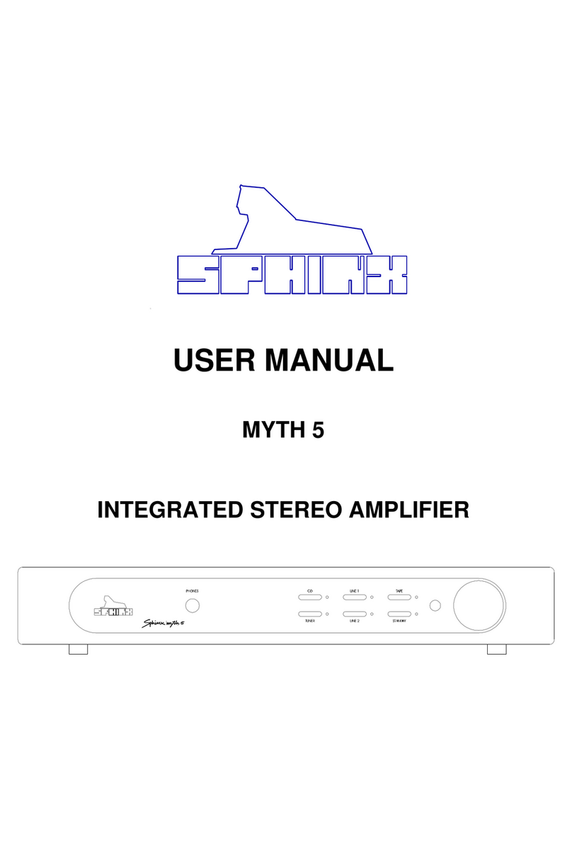 SPHINX MYTH 5 User manual