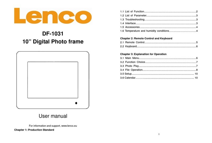 LENCO DF-1031 User manual