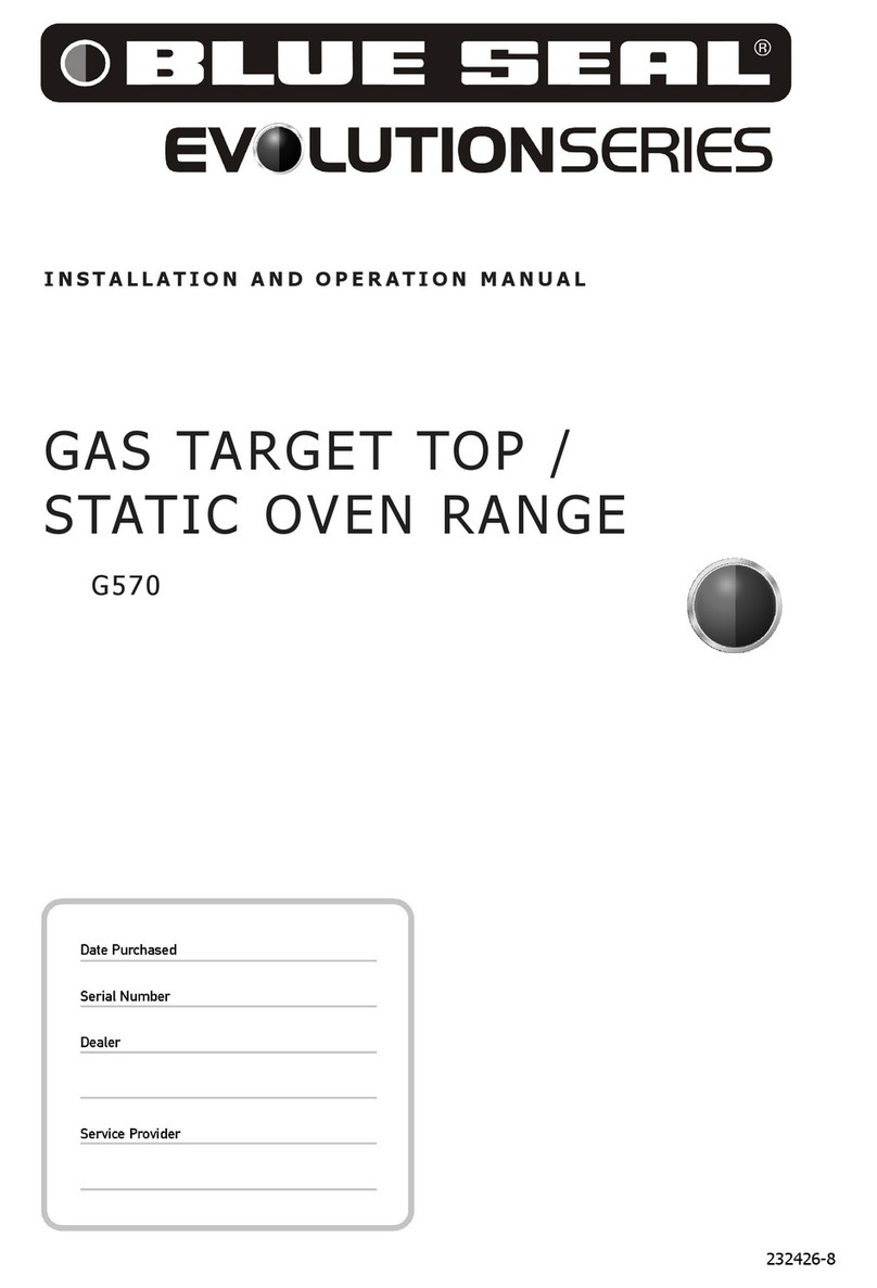 Blue Seal Evolution G570 Installation and operation manual