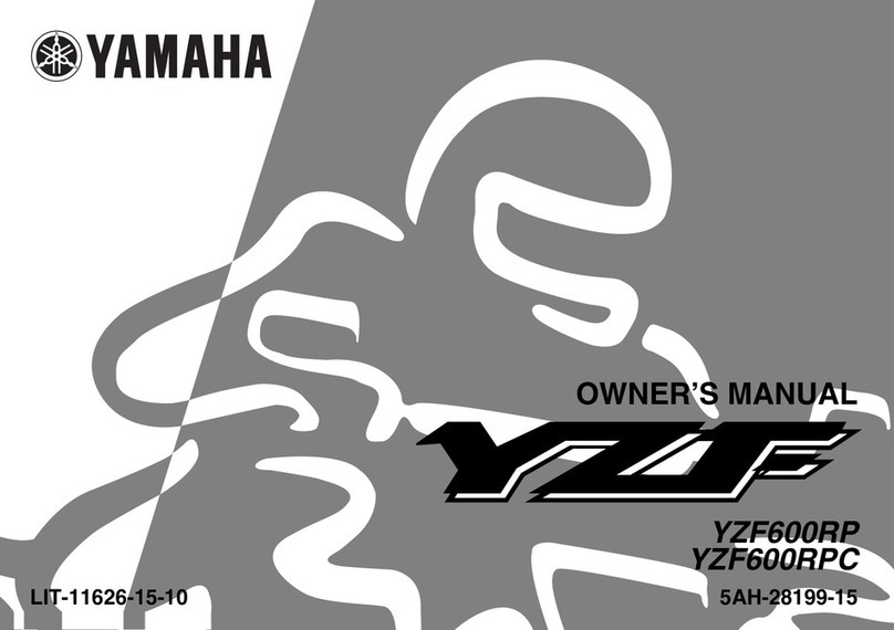 Yamaha YZF600RP User manual