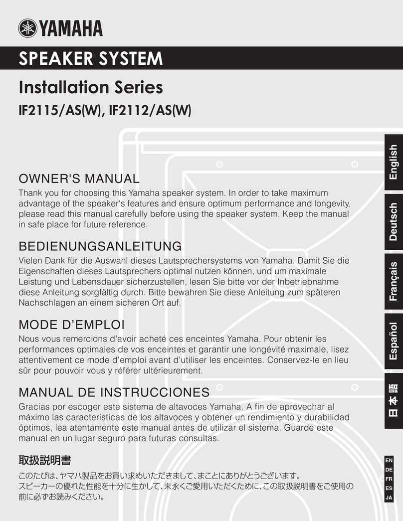 Yamaha Installation Series User manual