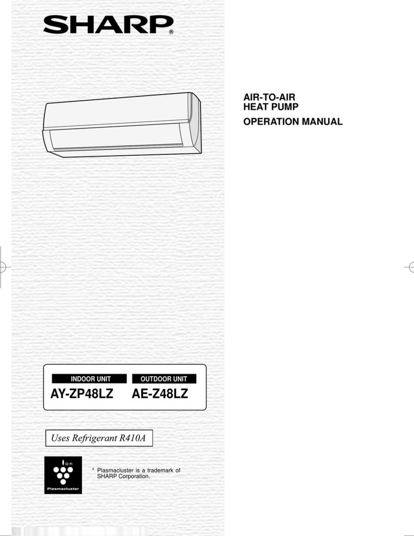Sharp AY-ZP48LZ User manual