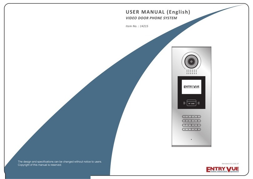 Entryvue 14215 user manual