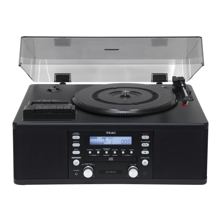 Teac LP-R500 Quick-start recording guide