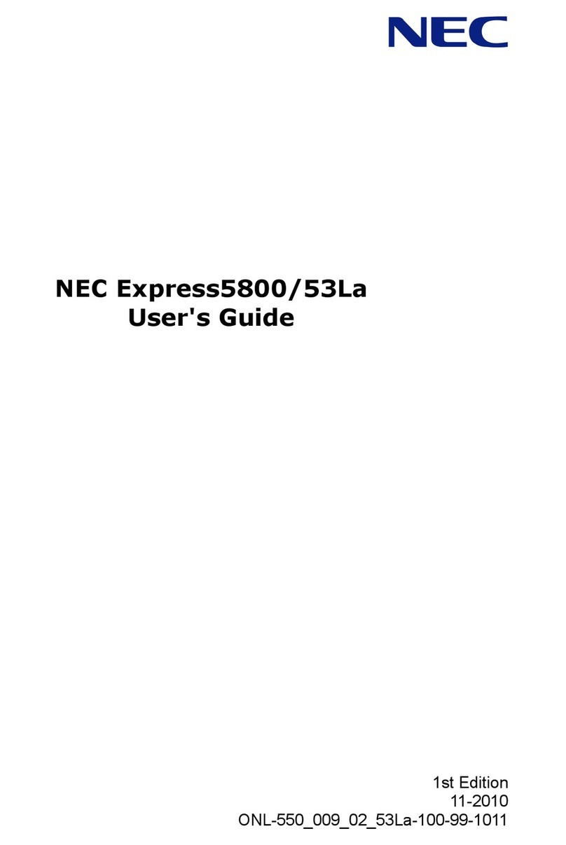 NEC Express5800/53La User manual
