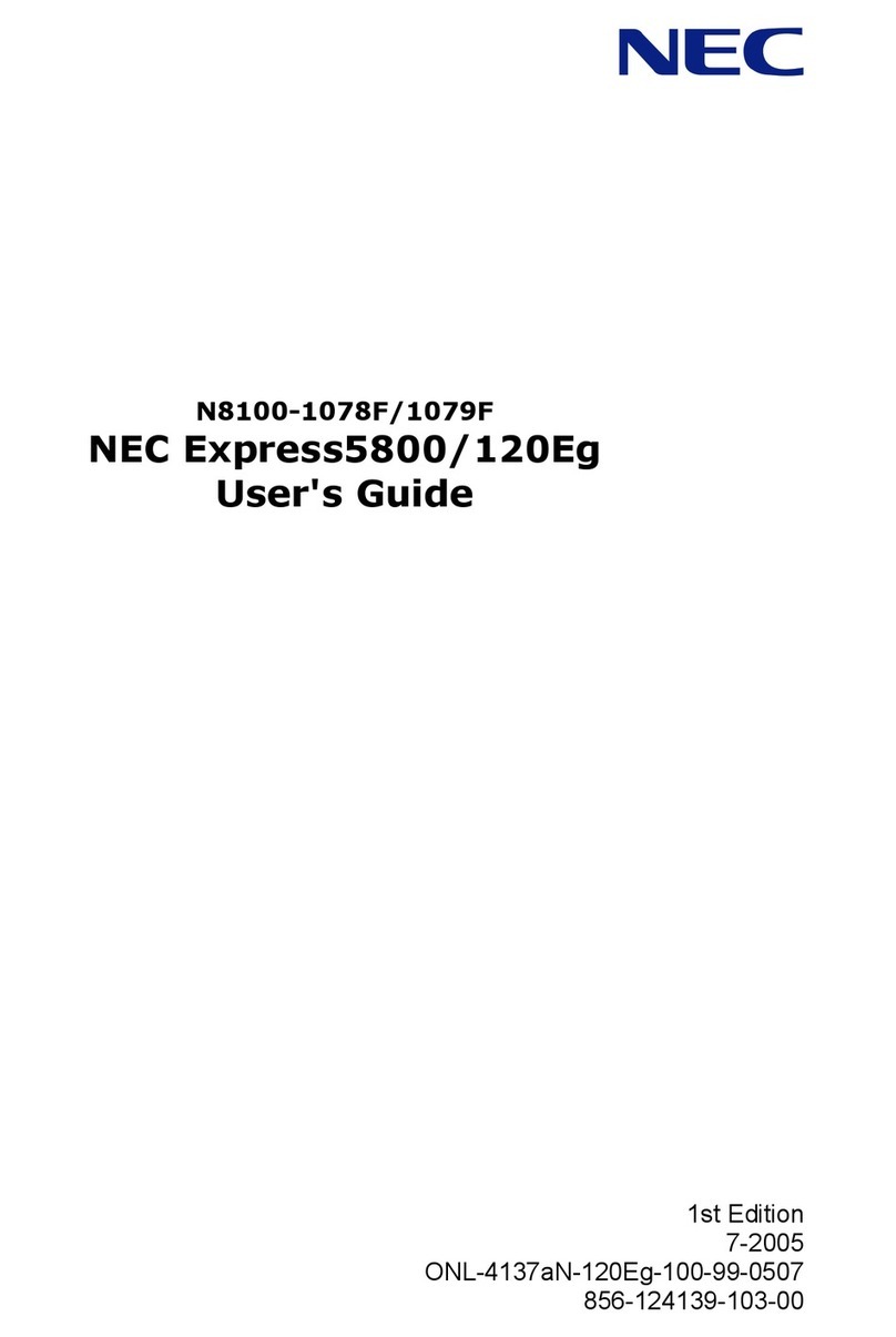 NEC N8100-1078F User manual