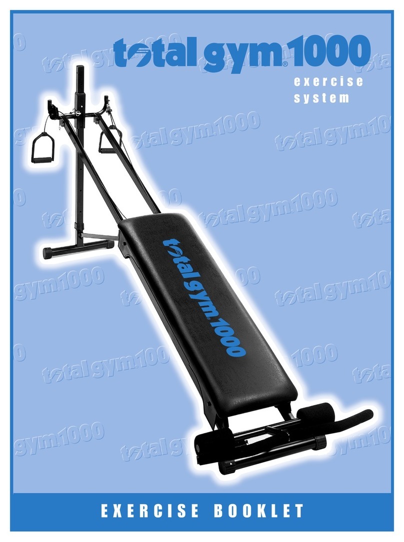 Total Gym TOTAL GYM 1000 User manual Total Gym TOTAL GYM 1000 User manual